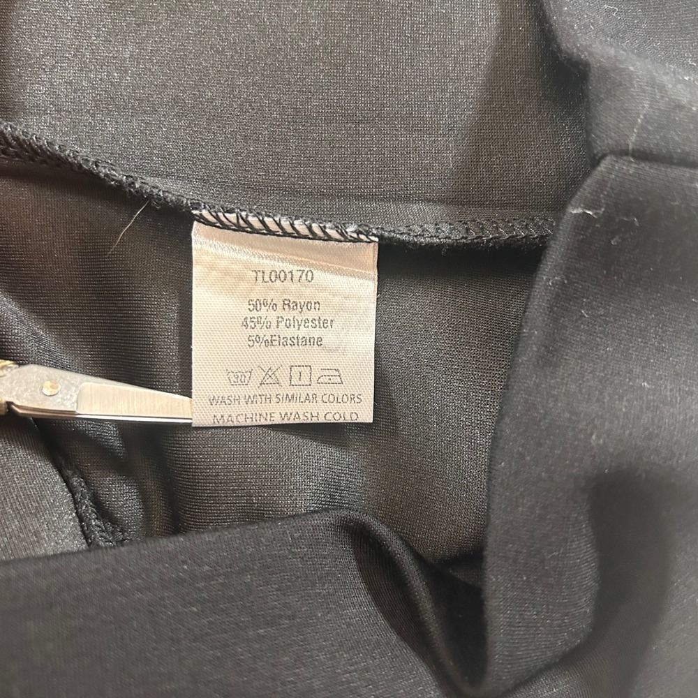 NWT Anrabess Womens Quarter Zip Sweatshirt Black Scuba Style Small Gorpcore - Picture 9 of 10